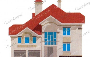 проект коттеджа из кирпича 10 на 10 метров