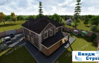 Двухэтажный коттедж в минималистическом стиле на 282 м2 Дом в стиле минимализма на 282 м2