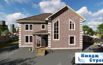 Двухэтажный коттедж в минималистическом стиле на 282 м2 Дом в стиле минимализма на 282 м2