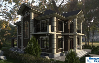 Проект коттеджа с цокольным этажом 407 кв.м