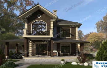 Проект коттеджа с цокольным этажом 407 кв.м