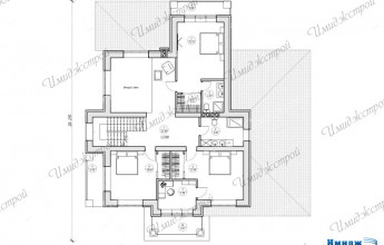 Проект коттеджа с цокольным этажом 407 кв.м