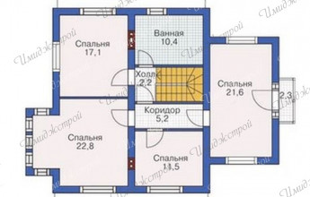 Дом в восточном стиле  Двухэтажный коттедж в восточном стиле
