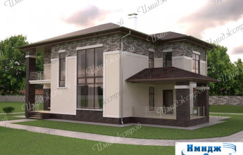 Оригинальный дом со вторым светом Проект коттеджа на 214 м2