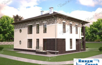 Оригинальный дом со вторым светом Проект коттеджа на 214 м2