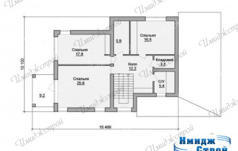 Наша разработка коттеджа с гаражом 222 кв.м.