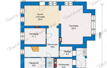 Двухэтажный дом в эклектическом стиле  Дом на 235 м2: воплощённая эклектика