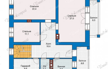 Двухэтажный дом в эклектическом стиле  Дом на 235 м2: воплощённая эклектика