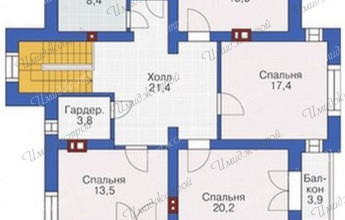 Дом в стиле модерн с балконами  Проект дома в стиле модерн на 246 м2