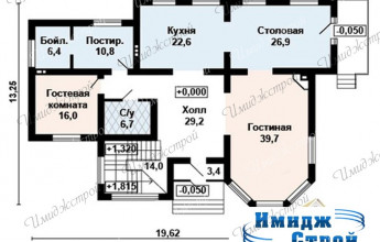 каталог проектов  Двухэтажный дом со вторым светом  Оригинальный дом в викторианском стиле со вторым светом
