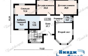 каталог проектов  Двухэтажный дом со вторым светом  Оригинальный дом в викторианском стиле со вторым светом
