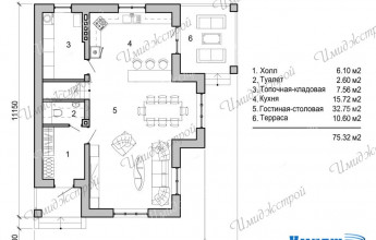 Проект небольшого коттеджа 137 кв.м.
