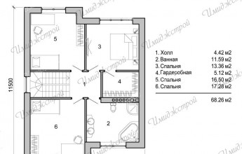Проект для среднестатистической семьи 152 метров