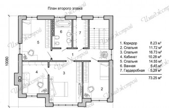 Отличный дом в эклектическом стиле  Двухэтажный коттедж в эклектическом стиле на 160 м2
