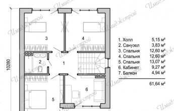 Проект коттеджа с элементами фахверка 139 кв.м.