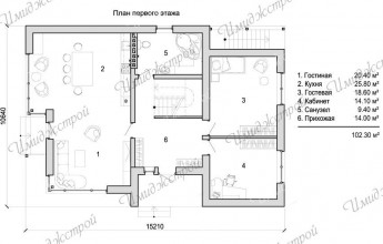 Много света и стекла 176 кв.м.