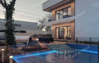 Современный коттедж из монолита/ Коттедж из монолита на 184 м2