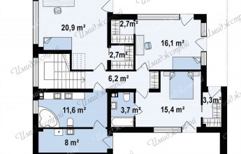 Ультрасовременный коттедж из монолита 184 кв.м