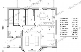 Два полных этажа классики 226 кв.м.