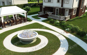 Сливочно-кофейный дом в авторском стиле. Загородный дом в стиле шале с авторской интерпретацией.