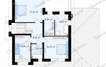 Сливочно-кофейный дом в авторском стиле. Загородный дом в стиле шале с авторской интерпретацией.