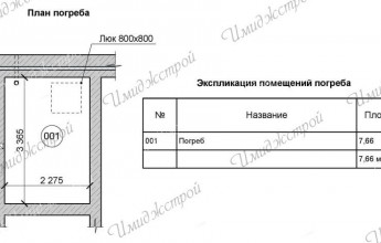 Проект коттеджа с погребом из светлого кирпича 222 квадратных метра