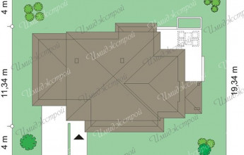 Проект дома в стиле Райта на 234 м2. Просторный дом в стиле Райта