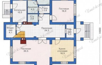 Оригинальный двухэтажный коттедж с многоуровневой крышей Стильный дом с многоуровневой кровлей