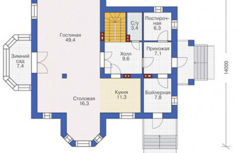 Двухэтажный коттедж в минималистическом стиле на 282 м2 Дом в стиле минимализма на 282 м2