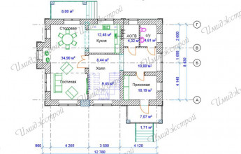 проект коттеджа в иглино 176 квадратных метров