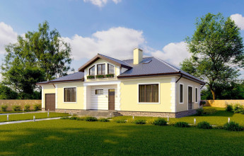 Одноэтажный  дом 246 кв.м