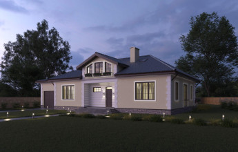 Одноэтажный  дом 246 кв.м