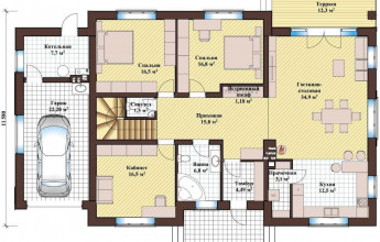 Одноэтажный  дом 246 кв.м