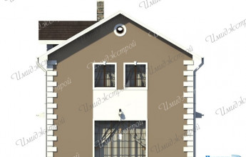 Коттедж с мансардой на 149 м2  Уютный коттедж с мансардой