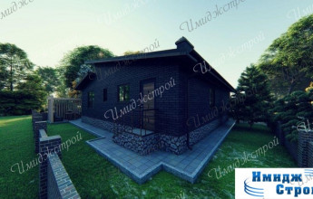 Тёмный дом с необычным дизайном Оригинальный дом с тёмным фасадом