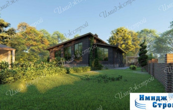 Тёмный дом с необычным дизайном Оригинальный дом с тёмным фасадом