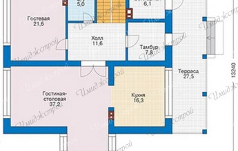 Проект коттеджа в стиле шале 150 кв.м