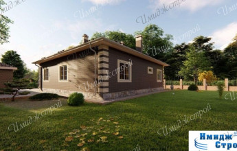 Одноэтажный удобный коттедж  Одноэтажный коттедж в шведском стиле