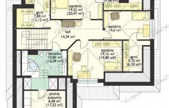 Двухэтажный особняк на 311 м2  Двухэтажный дом из кирпича