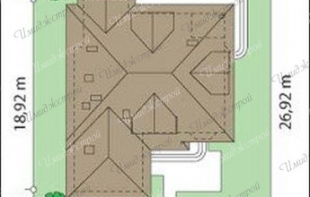 Двухэтажный особняк на 311 м2   Двухэтажный дом из кирпича   Оригинальный дом из кирпича в этническом стиле создавался под явным влиянием немецкого и шведского архитектурных направлений. Причём национальные традиции здесь явно сочетаются с современными тр