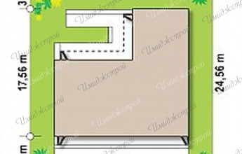 Одноэтажный дом на стыке постмодерна и лофта     Оригинальный одноэтажный дом в смешанном стиле