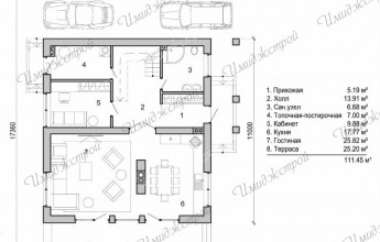 Необычный коттедж для Юматово 196 кв.м.