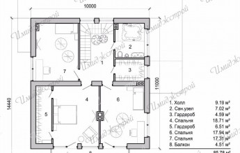 Необычный коттедж для Юматово 196 кв.м.