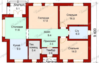 Маленький коттедж 92 кв.м.