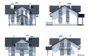 Дом с мансардой 181 кв.м.