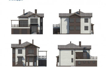 Двухэтажный дом в оригинальном авторском стиле Авторский стиль: двухэтажный дом на 188 м2