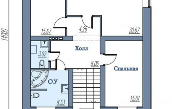 Дом на 176 м2 в стиле конструктивизма  Коттедж в стиле конструктивизма