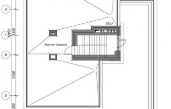Дом с плоской кровлей на 198 м2  Коттедж с плоской крышей