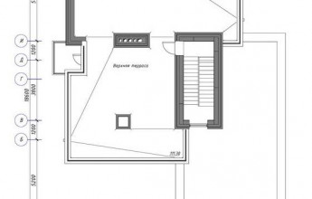 Двухэтажный дом с интересной геометрией  Коттедж со строгой геометрией
