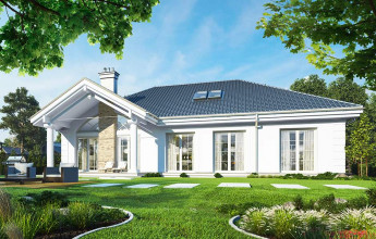 Одноэтажный коттедж с гаражом 227 кв.м